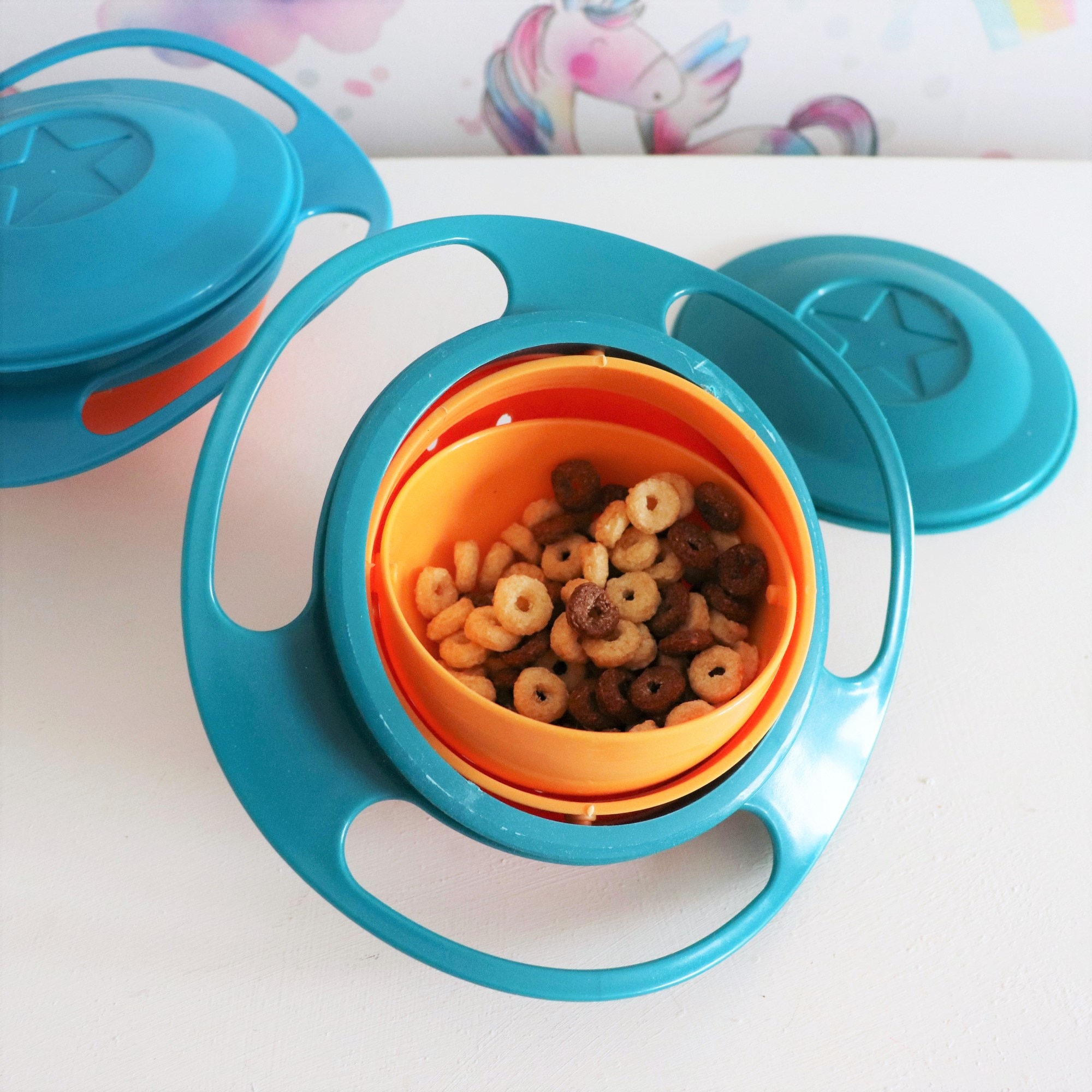 Spill Proof Baby Bowl Gyro Bowl